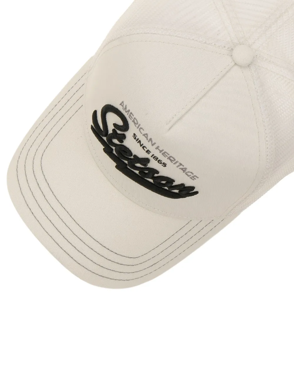 Stetson American Heritage Classic Off White Trucker Cap Baseball Caps for Men