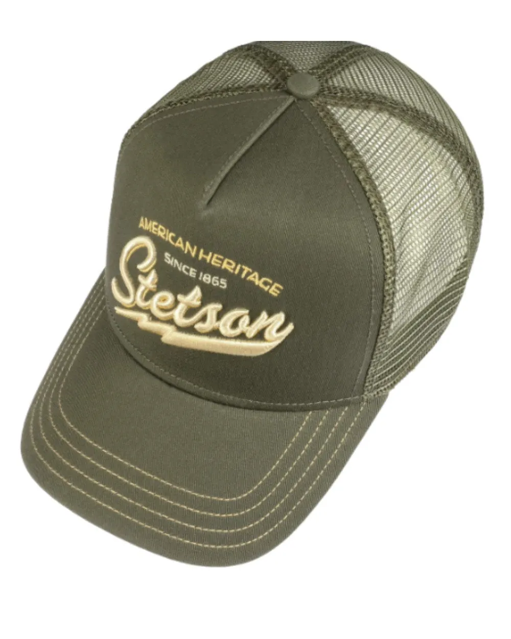 Stetson American Heritage Classic Olive Trucker Cap Stetson Classic Hats
