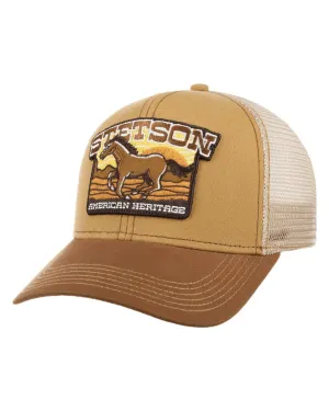 Stetson American Heritage Horse Trucker Cap Foam Trucker Snapbacks