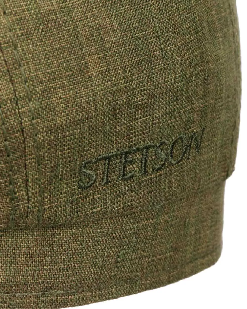Stetson Bricksford 8 Panel Linen Flat Cap Classic Country Hats