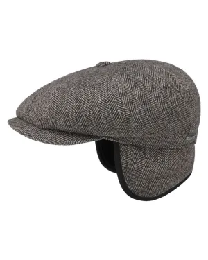 Stetson Hatteras Classic Ear Flaps Flat Cap Shooting Wide-Brim Hats