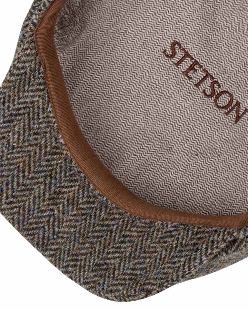 Stetson Hatteras Harris Tweed Herringbone Cap Stetson Classic Hats