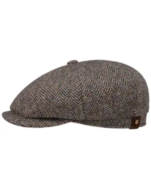 Stetson Hatteras Harris Tweed Herringbone Cap Stetson Outdoor Hats