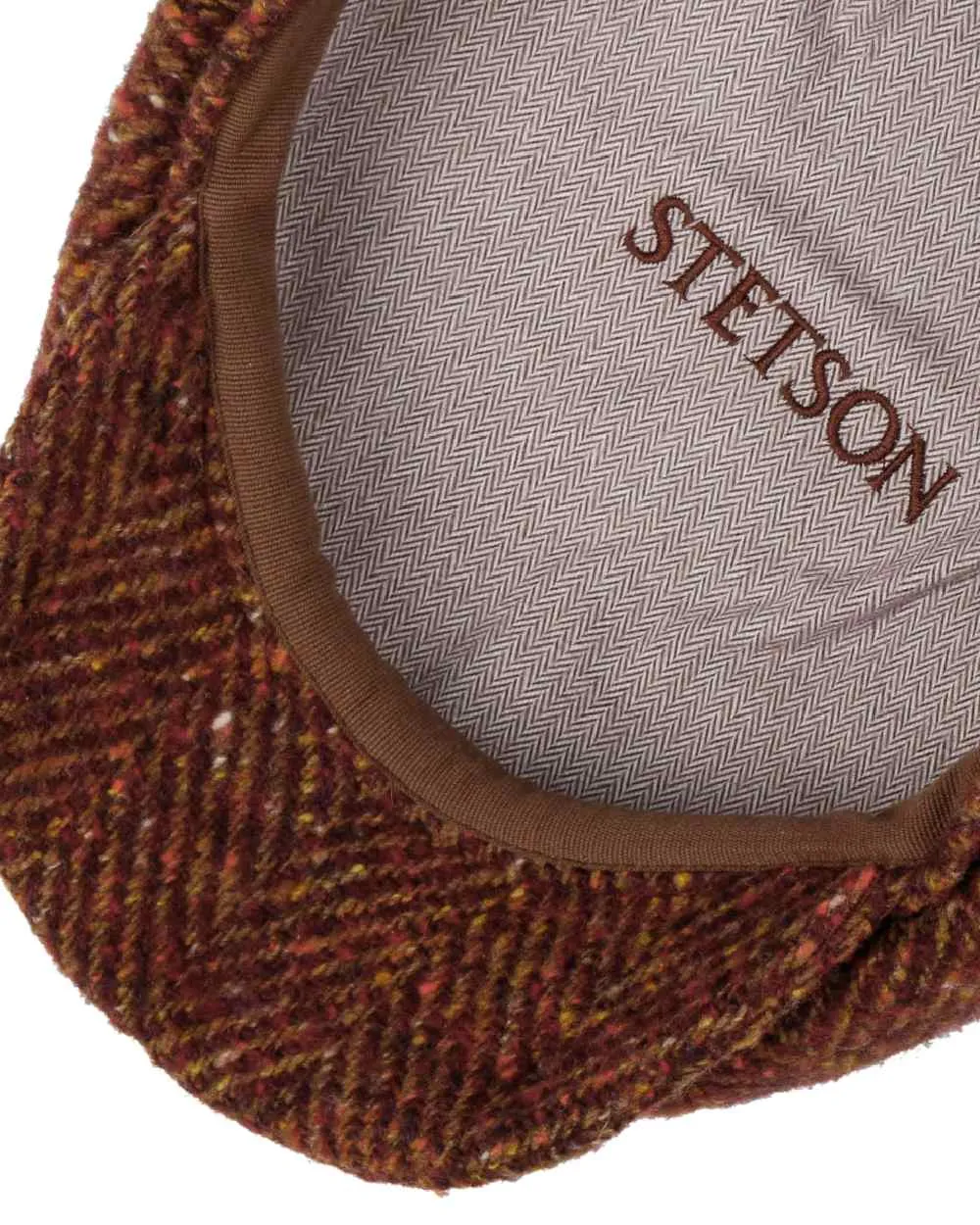 Stetson Hatteras Herringbone Flat Cap Stetson Classic Hats