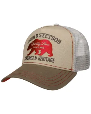 Stetson JBS Bear Beige Trucker Cap Foam Trucker Snapbacks