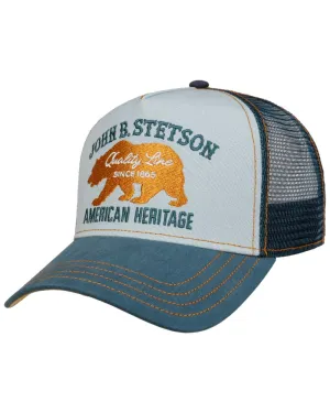 Stetson JBS Bear Blue Trucker Cap Foam Trucker Snapbacks