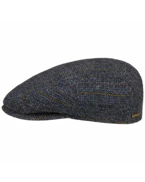 Stetson Kent Herringbone Stripe Flat Cap English Country Headwear