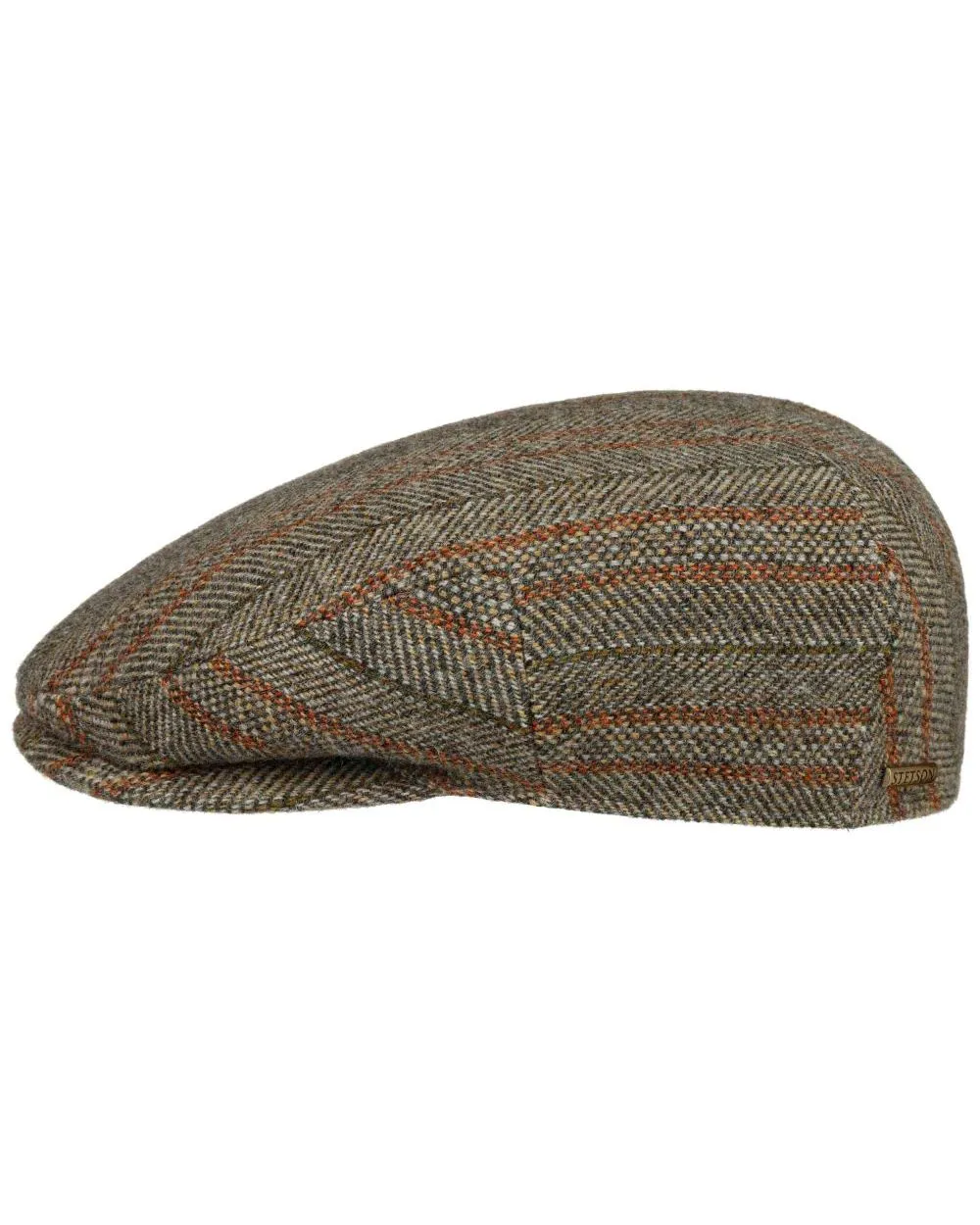 Stetson Kent Herringbone Stripe Flat Cap Stetson Classic Hats