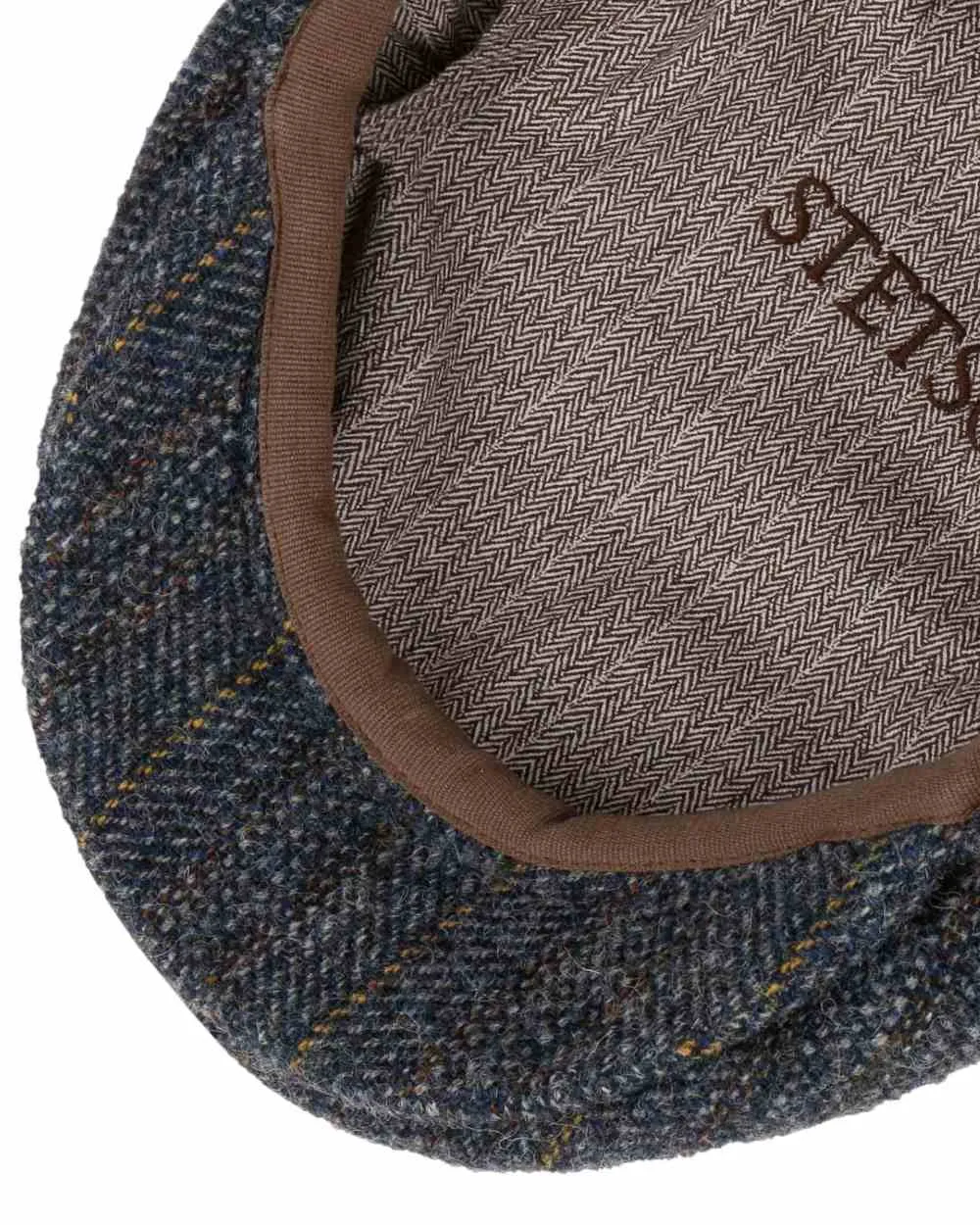 Stetson Kent Herringbone Stripe Flat Cap Stetson Classic Hats
