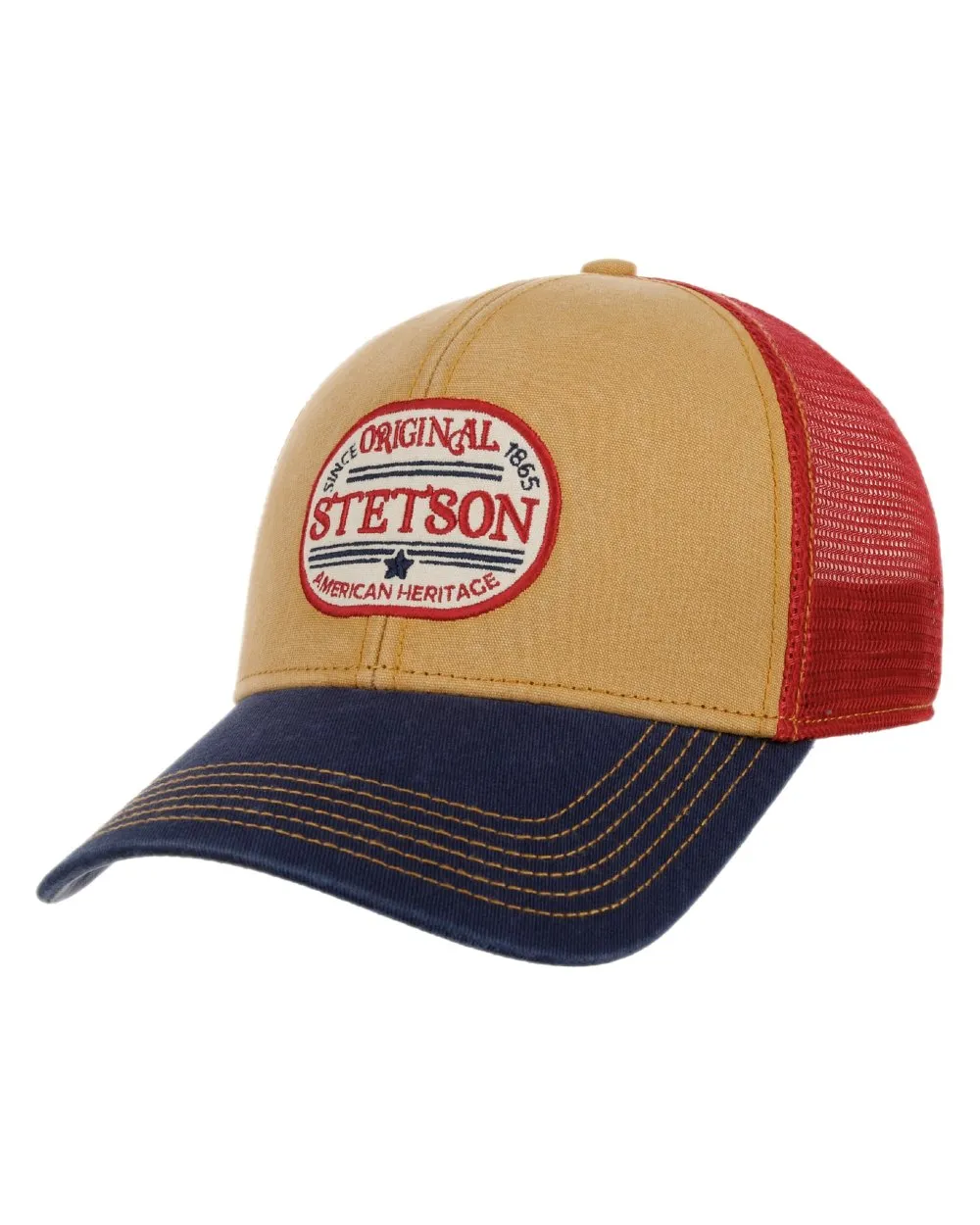 Stetson Since 1865 Oval Logo Trucker Cap Foam Trucker Snapbacks