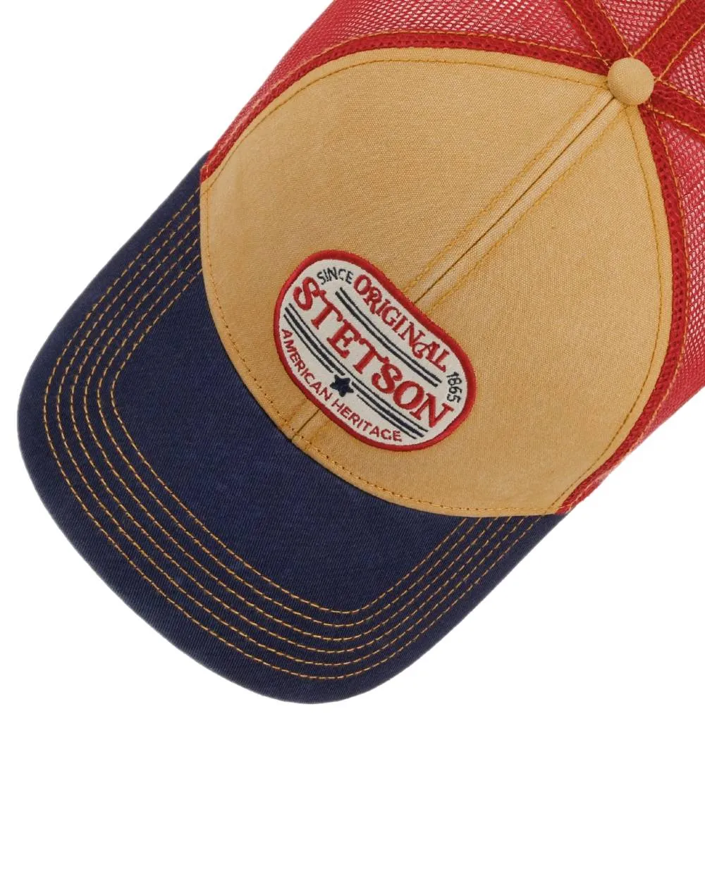 Stetson Since 1865 Oval Logo Trucker Cap Trucker Snapback Caps