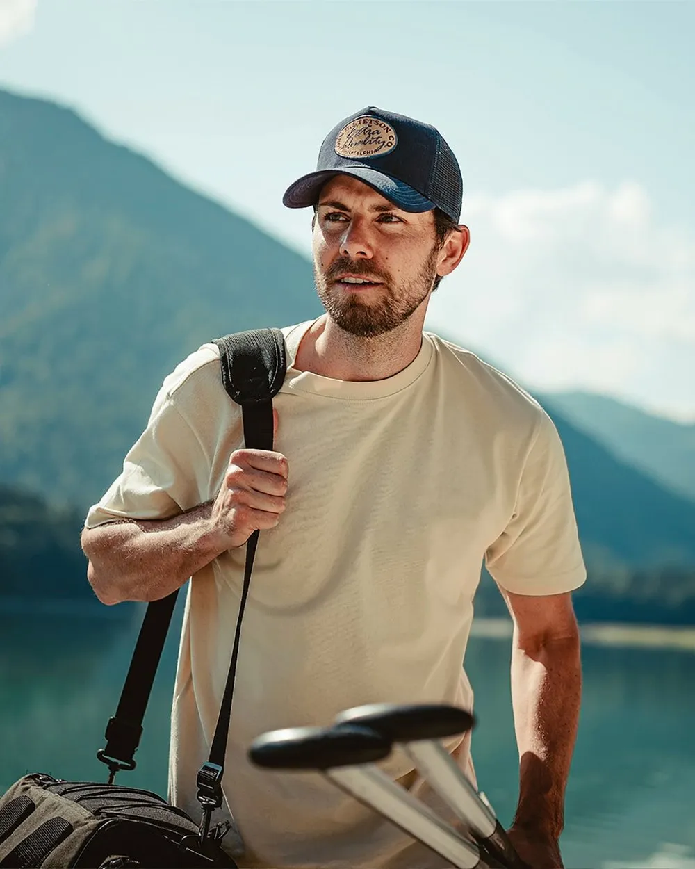 Stetson Vintage Brushed Twill Trucker Cap Baseball Caps for Men