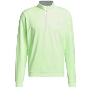 Adidas Elevated 1/4 Zip Pullover - Green Spark Affordable Made to Turn Heads