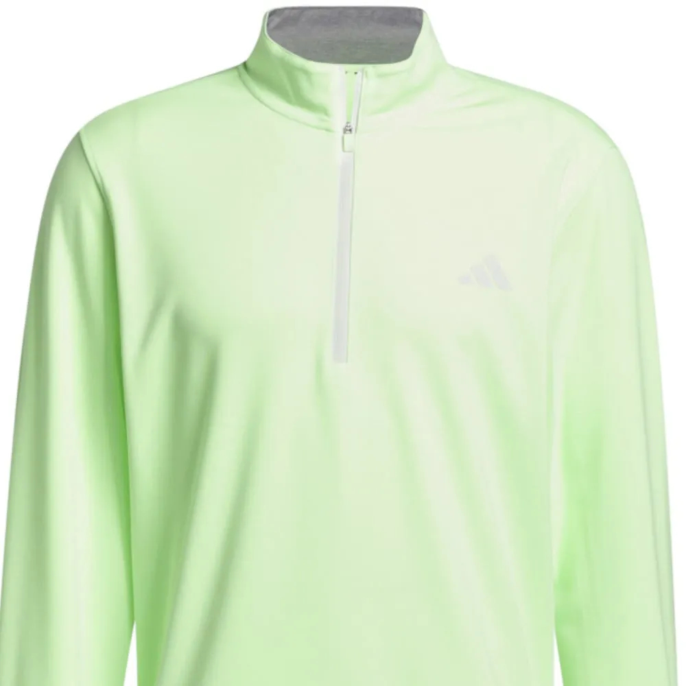 Loud Looks, Smooth Moves Never Just Walk Adidas Elevated 1/4 Zip Pullover - Green Spark