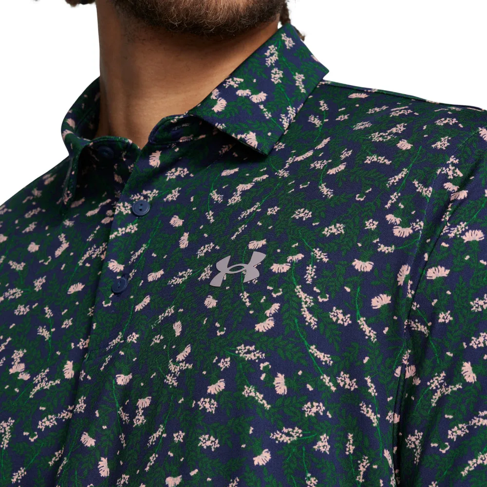 Move Beyond Ordinary Memorial Day Sale Under Armour Playoff 3.0 Printed Polo Shirt - Midnight Navy/Forest Green
