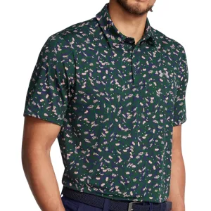 Under Armour Playoff 3.0 Printed Polo Shirt - Midnight Navy/Forest Green The Fast Lane Choice