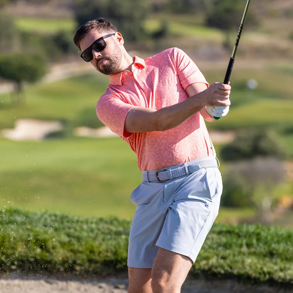 Stay in Motion Memorial Day Sale Ping Geo-Camo Polo Shirt - Desert Flower