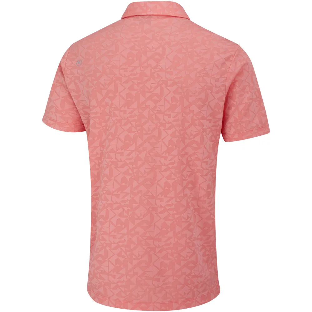 Made to Turn Heads Ping Geo-Camo Polo Shirt - Desert Flower