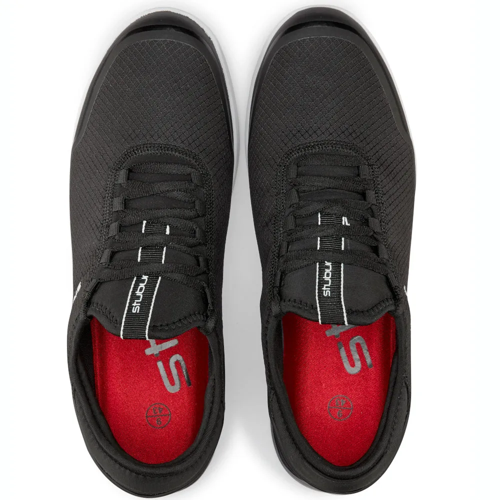 Stuburt Ace Casual Spikeless Waterproof Shoes - Black Christmas Day Sale