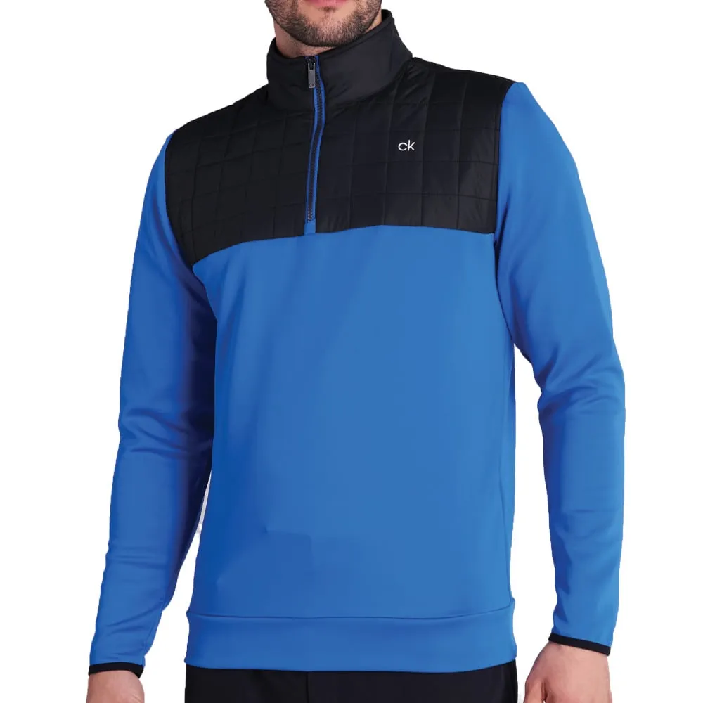 Calvin Klein Vardon Hybrid Half Zip Pullover - Nautical Clearance Sale