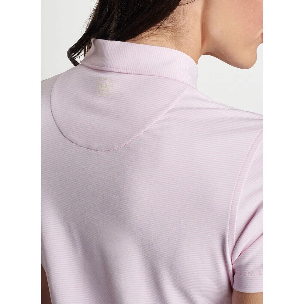 Built for the Bold Memorial Day Sale Peter Millar Women'S Jubilee Performance Stretch Jersey Golf Shirt - Palmer Pink/White
