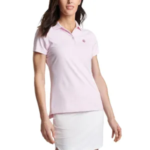 Move Beyond Ordinary Black Friday Exclusive Peter Millar Women'S Jubilee Performance Stretch Jersey Golf Shirt - Palmer Pink/White