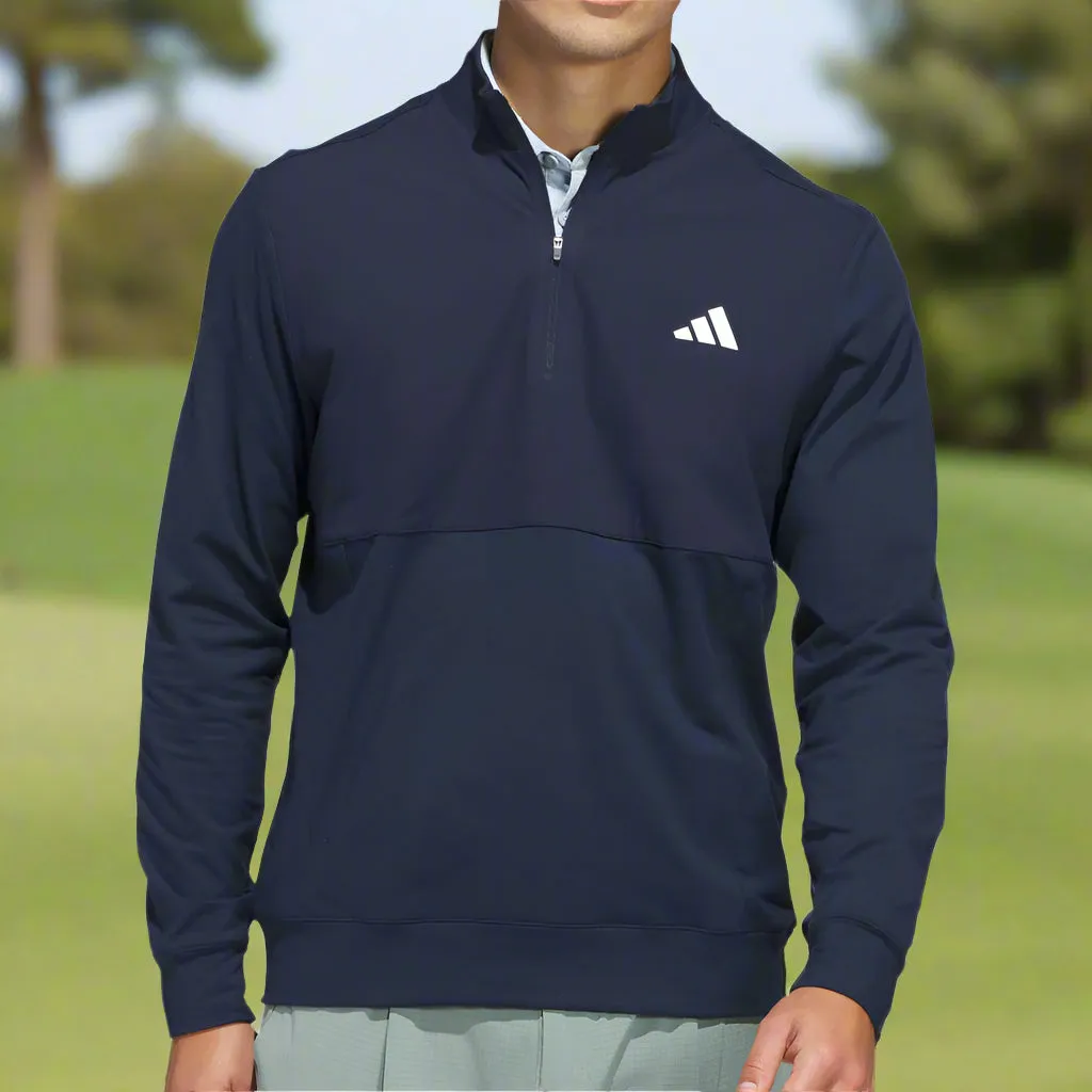 Adidas Ultimate365 Tour 1/4 Zip Pullover - Collegiate Navy Walk with Power