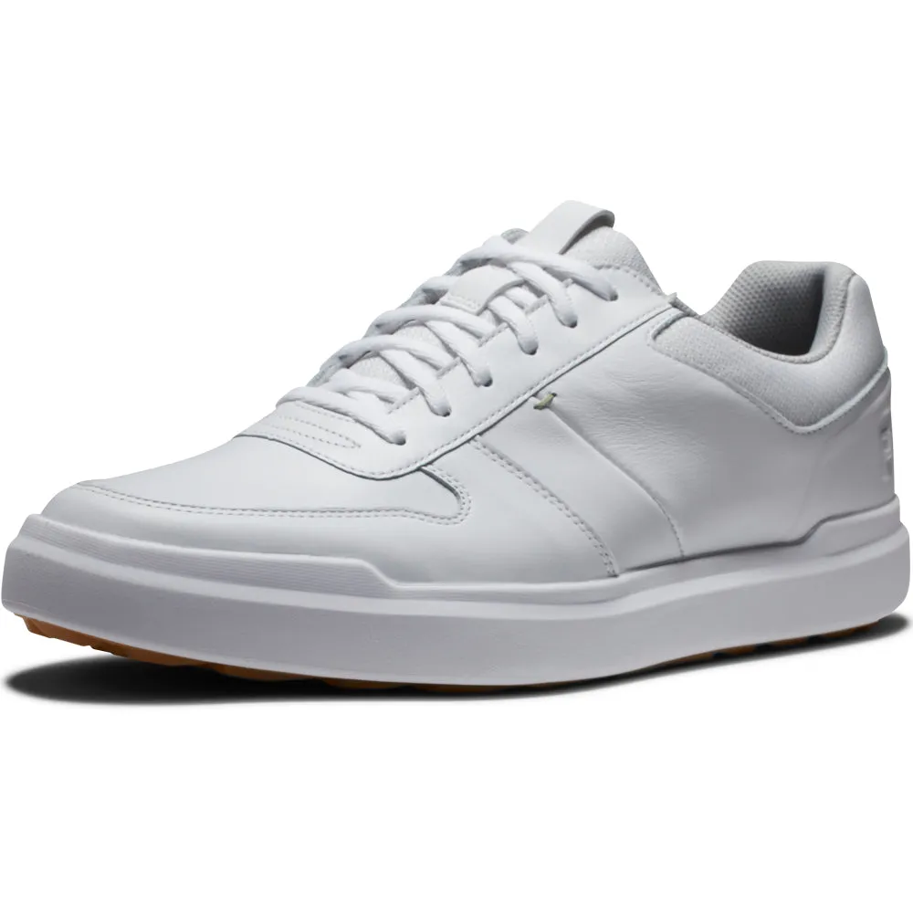 Footjoy Contour Casual Spikeless Waterproof Shoes - White/White/Grey Power Every Step
