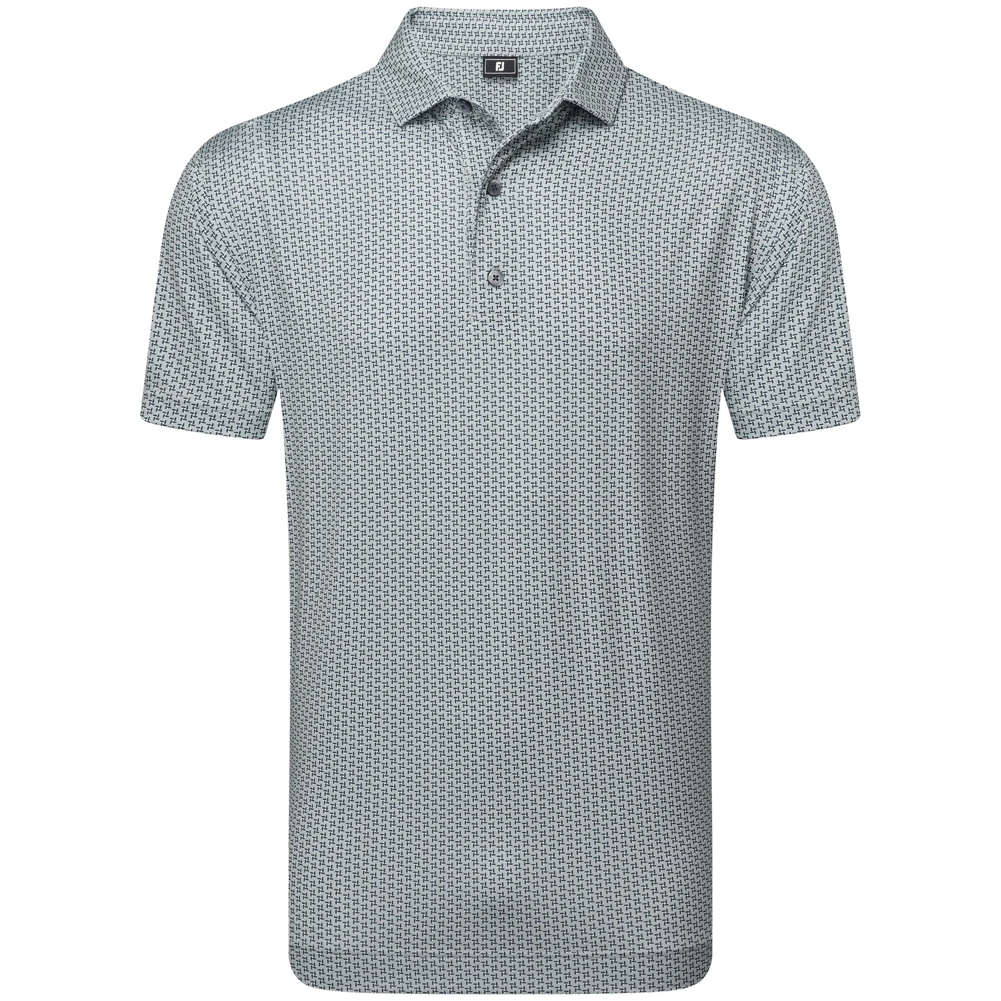 Big Savings Footjoy Houndstooth Geo Lisle Polo Shirt - Grey