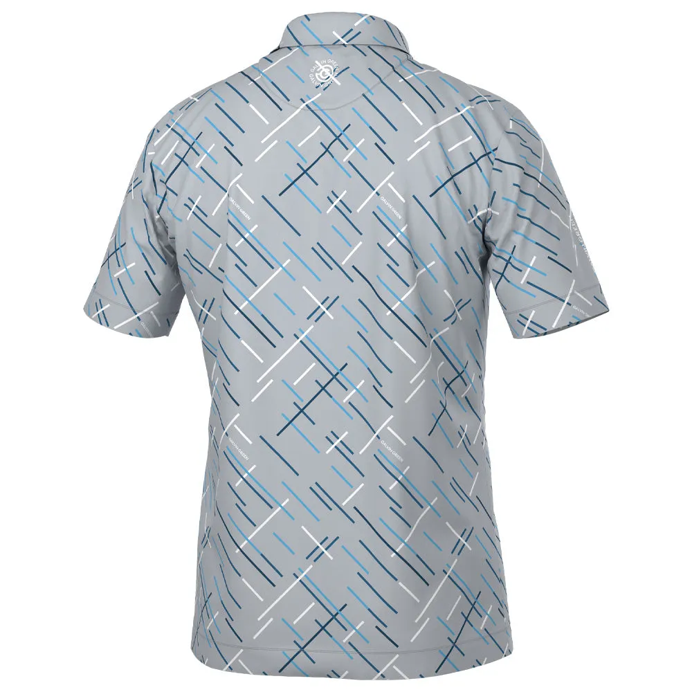 Galvin Green Mathias Polo Shirt - Cool Grey/Navy Winter Sale