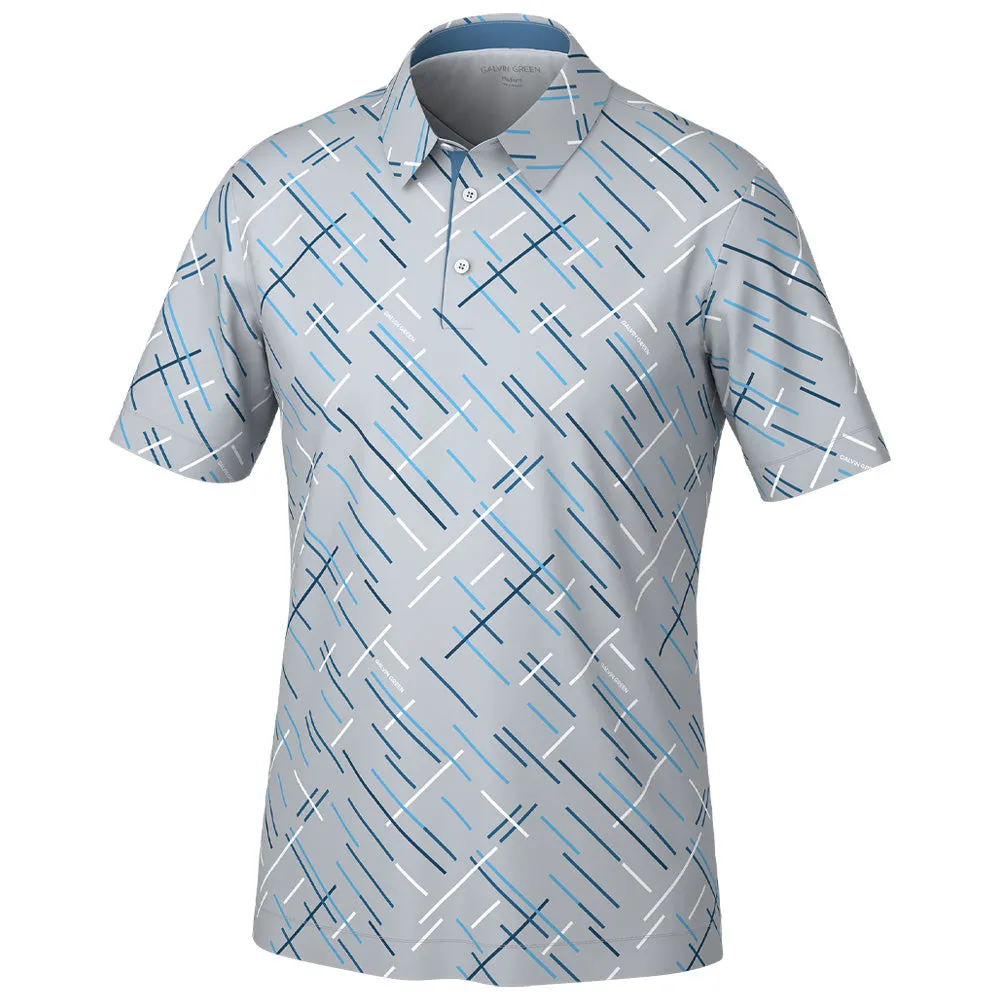 Own Every Step Unleash Your Power Galvin Green Mathias Polo Shirt - Cool Grey/Navy