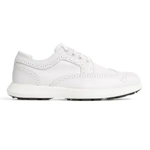 J.Lindeberg Women'S Fairway Brogue Golf Shoes - White Engineered for Speed Independence Day Sale
