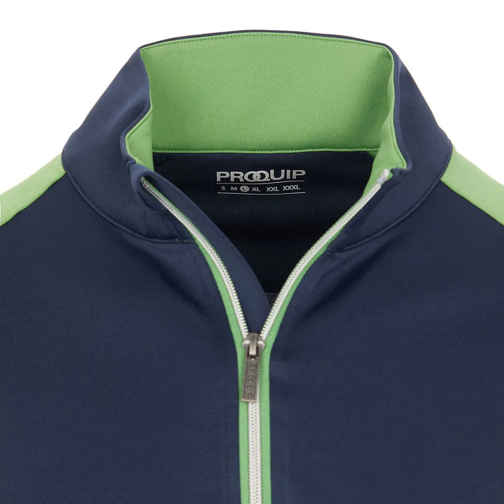 Proquip Pro Tech 1/2 Zip Pullover - Navy/Green Built to Perform