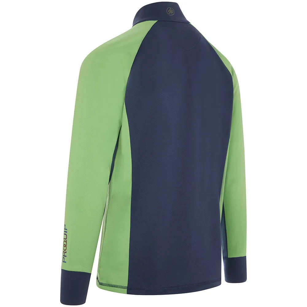 Independence Day Sale Proquip Pro Tech 1/2 Zip Pullover - Navy/Green