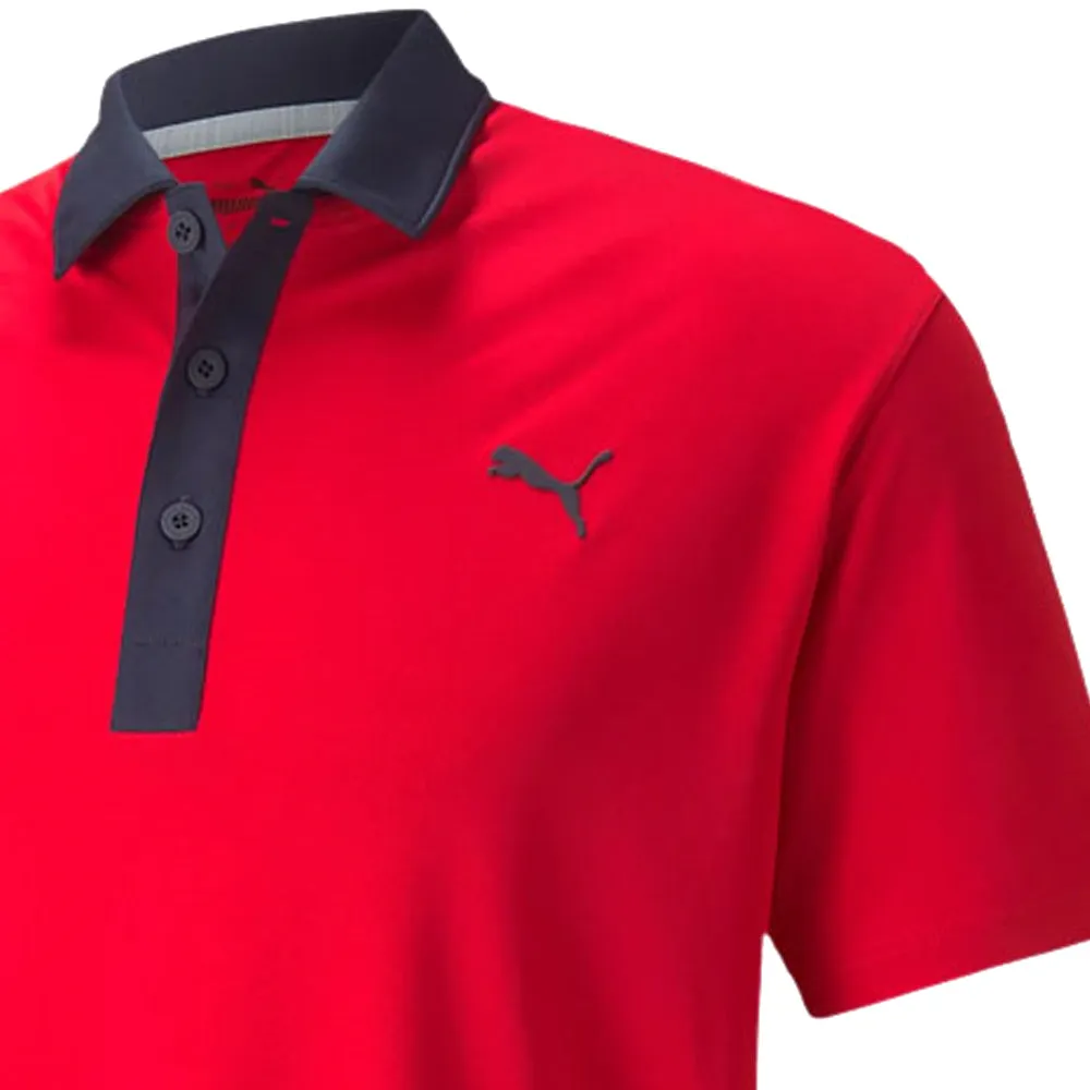 Built for the Bold Make a Statement Puma Gamer Polo Shirt - Ski Patrol/Navy Blazer