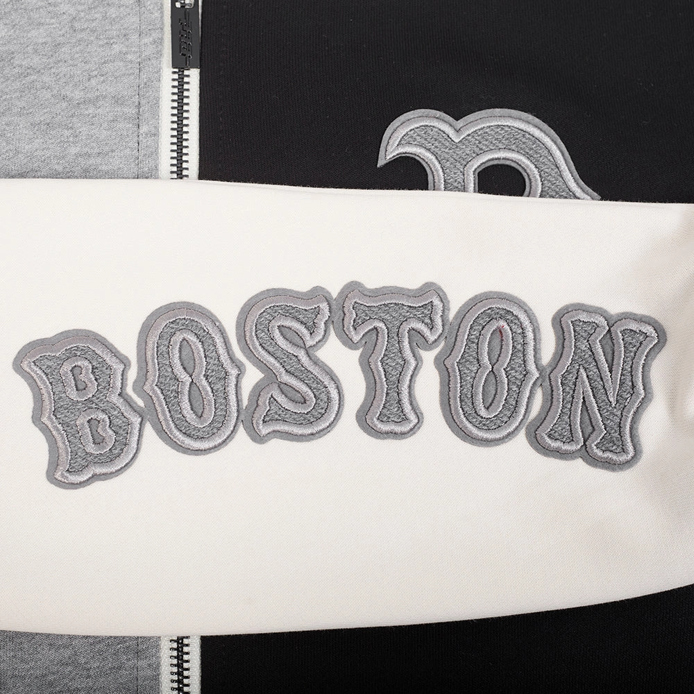 SUDADERA CON CIERRE MLB BOSTON RED SOX REVERSE FRENCH TERRY PARA MUJER