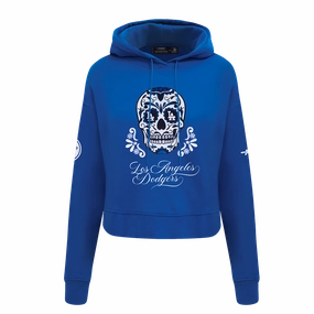 SUDADERA CON GORRO MLB LOS ANGELES DODGERS SUGAR SKULL PARA MUJER