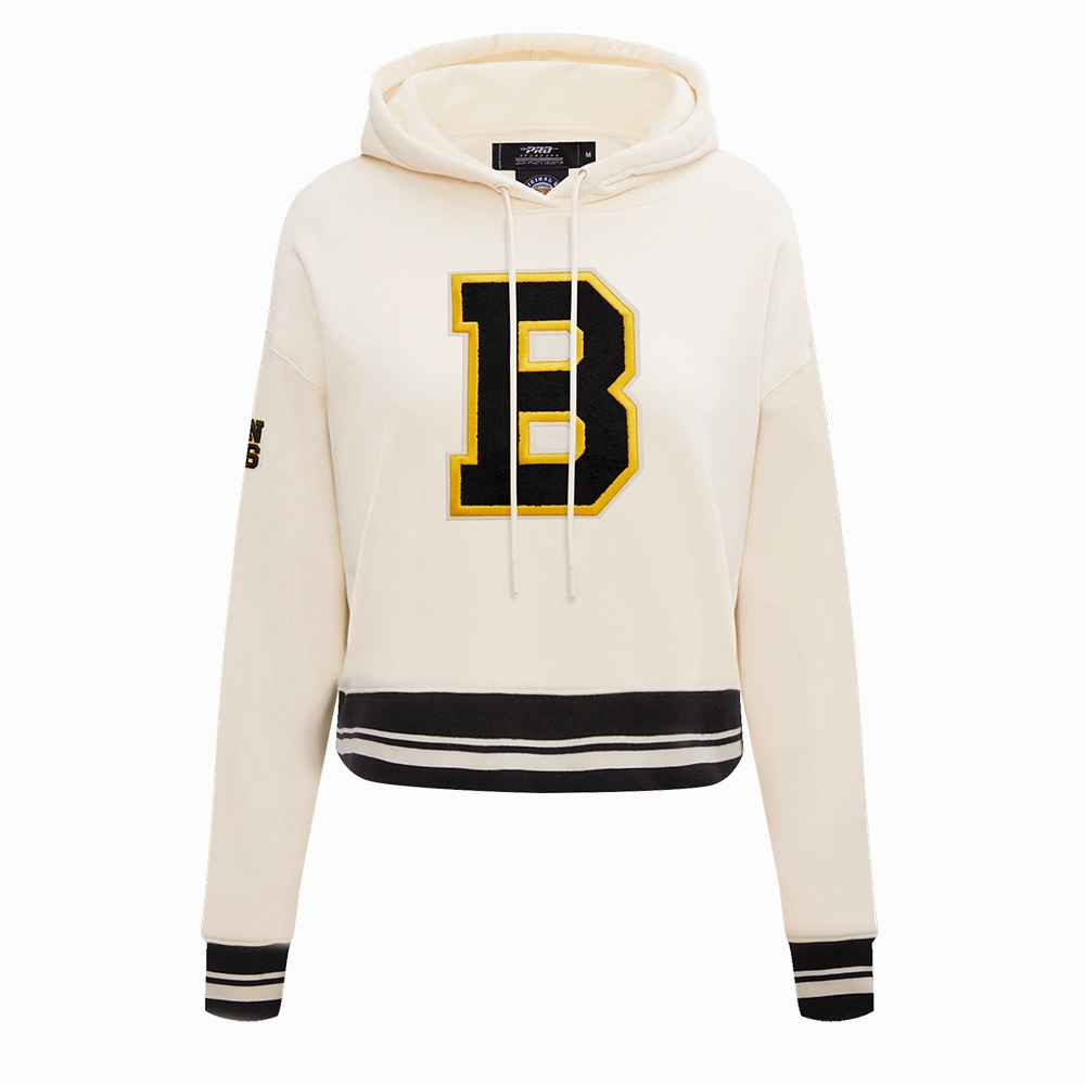 SUDADERA CON GORRO NHL BOSTON BRUINS RETRO CLASSICS PARA MUJER