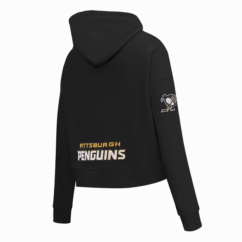 SUDADERA CON GORRO NHL PITTSBURGH PENGUINS CLASSIC CHENILLE PARA MUJER