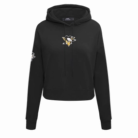 SUDADERA CON GORRO NHL PITTSBURGH PENGUINS CLASSIC CHENILLE PARA MUJER
