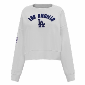 SUDADERA DE CUELLO REDONDO MLB LOS ANGELES DODGERS CLASSIC ESSENTIALS PARA MUJER