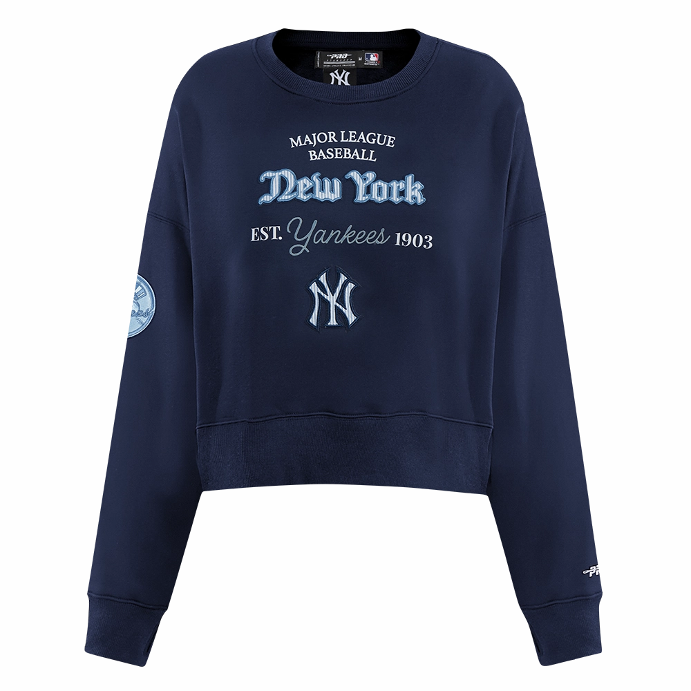 SUDADERA DE CUELLO REDONDO MLB NEW YORK YANKEES COUNTRY CLUB PARA MUJER