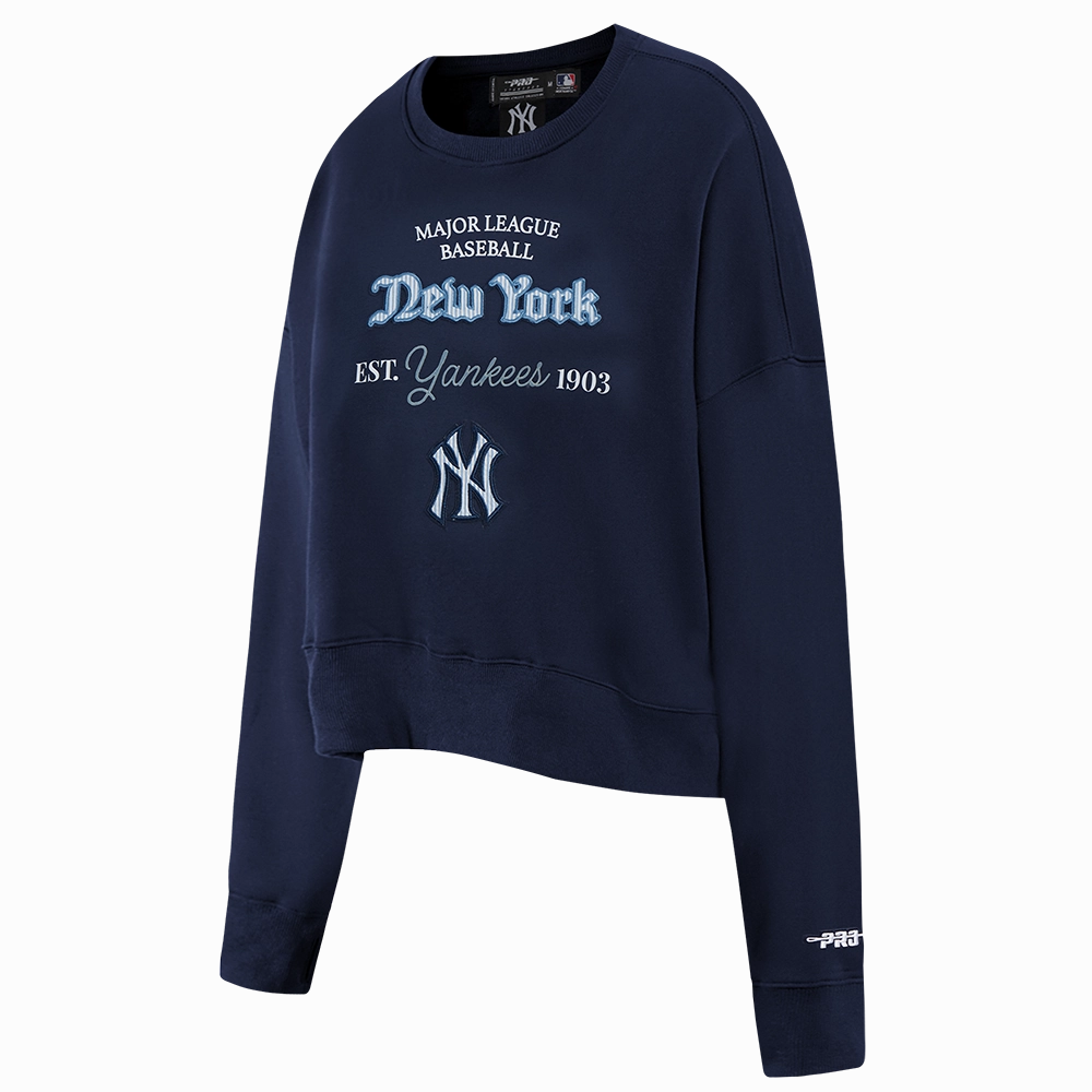 SUDADERA DE CUELLO REDONDO MLB NEW YORK YANKEES COUNTRY CLUB PARA MUJER