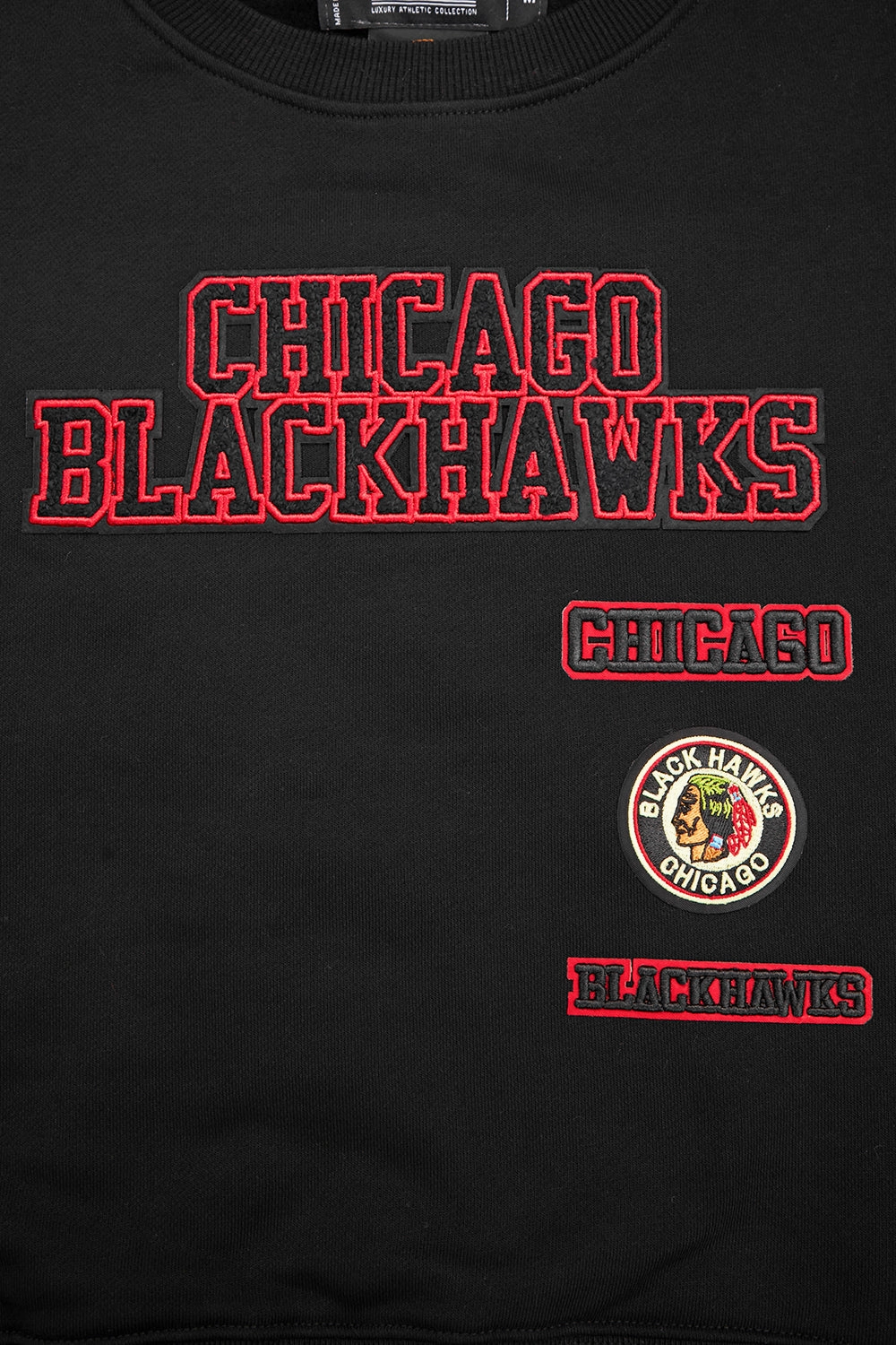 SUDADERA DE CUELLO REDONDO NHL CHICAGO BLACKHAWKS RETRO CLASSICS PARA MUJER