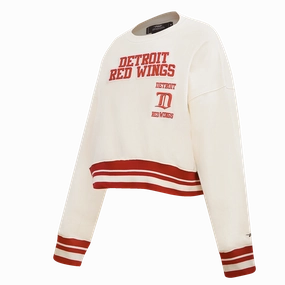 SUDADERA DE CUELLO REDONDO NHL DETROIT RED WINGS RETRO CLASSICS PARA MUJER