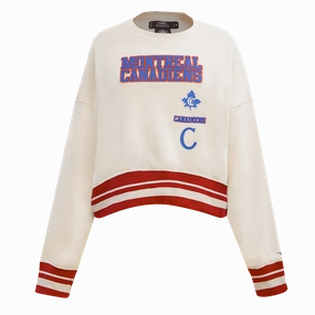 SUDADERA DE CUELLO REDONDO NHL MONTREAL CANADIENS RETRO CLASSICS PARA MUJER
