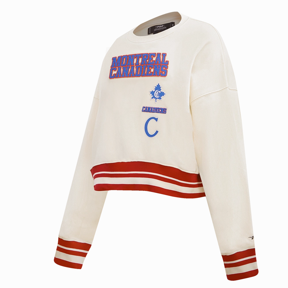 SUDADERA DE CUELLO REDONDO NHL MONTREAL CANADIENS RETRO CLASSICS PARA MUJER