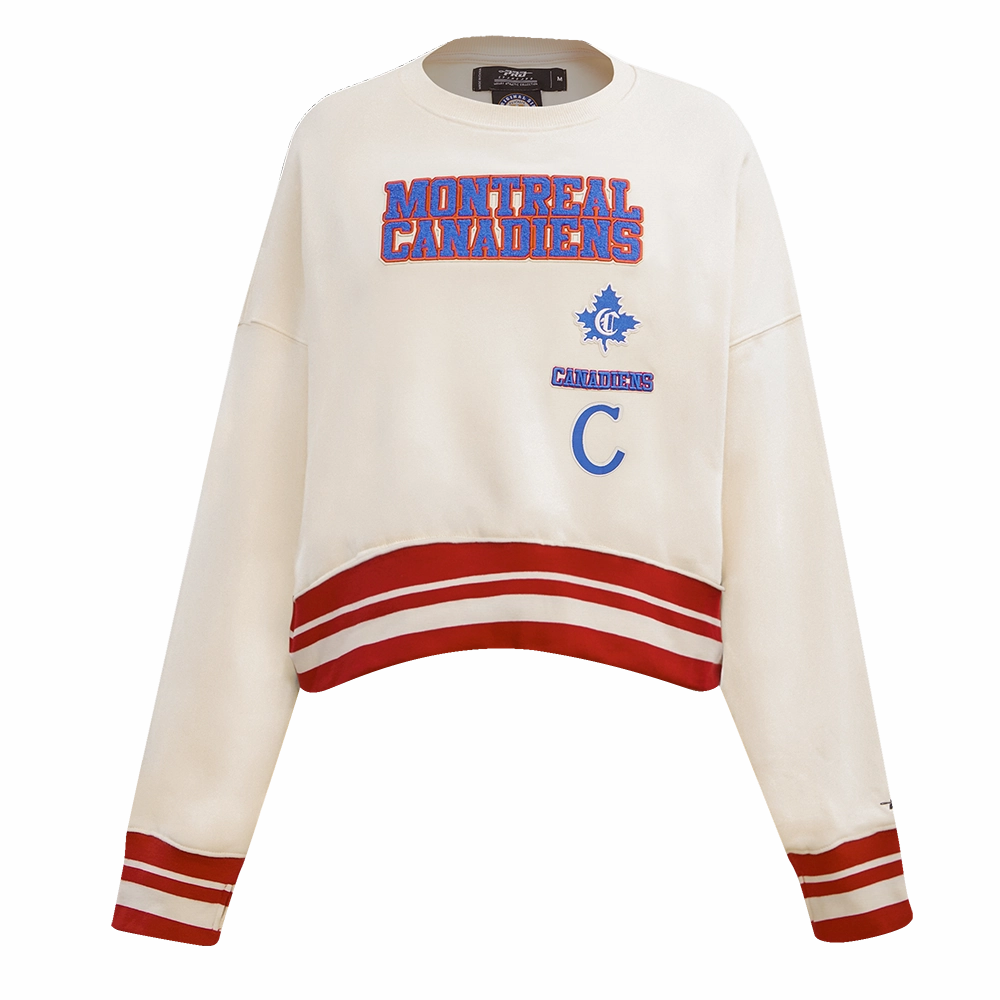 SUDADERA DE CUELLO REDONDO NHL MONTREAL CANADIENS RETRO CLASSICS PARA MUJER
