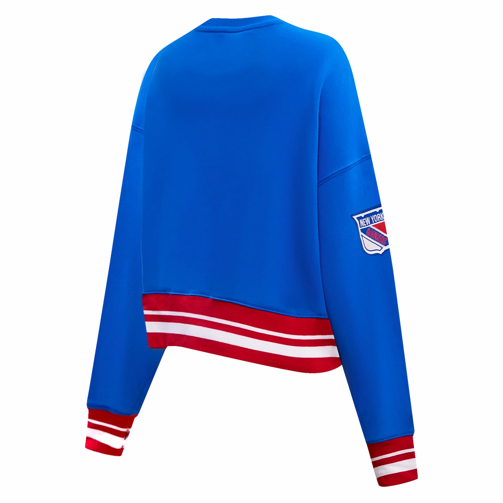 SUDADERA DE CUELLO REDONDO NHL NEW YORK RANGERS RETRO CLASSICS PARA MUJER