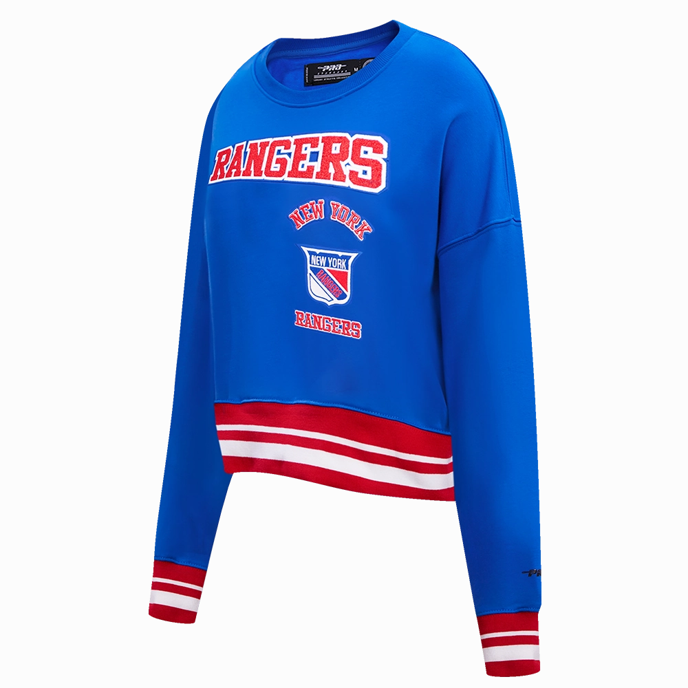 SUDADERA DE CUELLO REDONDO NHL NEW YORK RANGERS RETRO CLASSICS PARA MUJER
